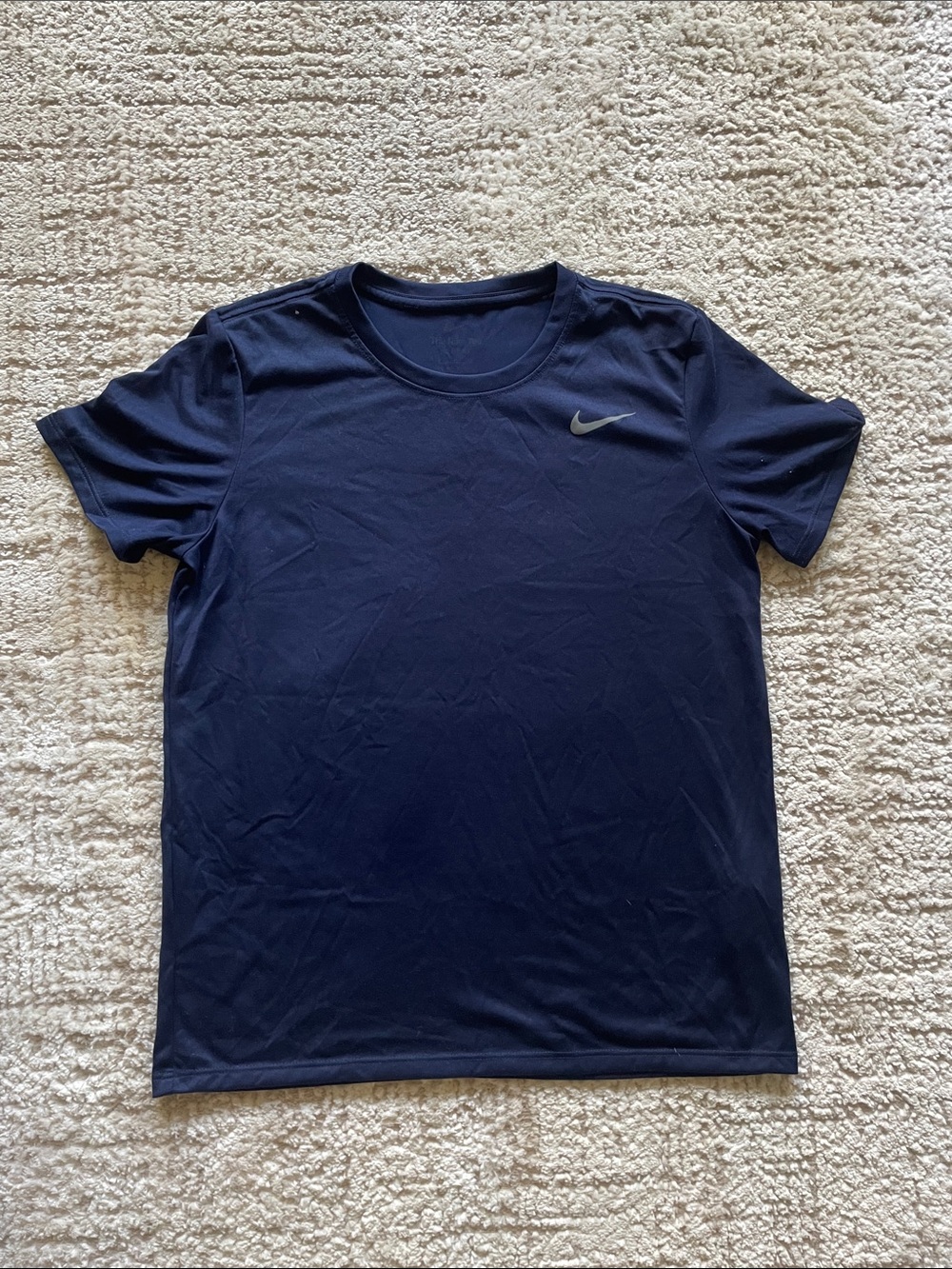 Nike Women’s Navy Dri-FIT Crew Neck Tee